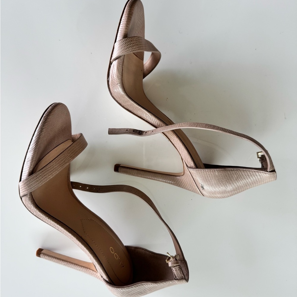 Aldo Women's Tan Strappy Heels